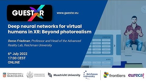 Webinar - Deep neural networks for virtual humans in XR: Beyond photorealism