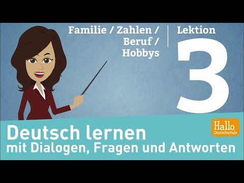 Deutsch lernen A1.1 / Lektion 3 / sich und andere vorstellen / Zahlen