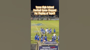 Texas High School Football Game Stopped for Taps! #txhsfb