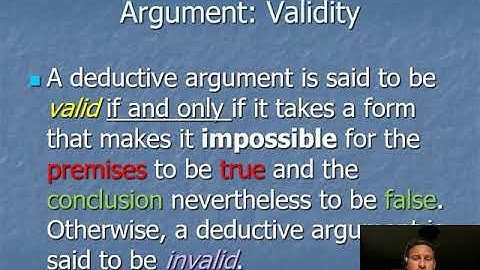 Video Lesson - Argument - Aristotelian Logic