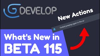 GDevelop Beta 115 Released! - New Actions | #gdevelop
