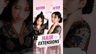 Hair Extensions Test (lowkey fun) #shorts #hair #hairextensions #beauty #fun