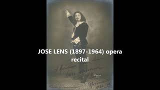 Jose Lens 1897-1964 The 78 Rpm Opera Recordings