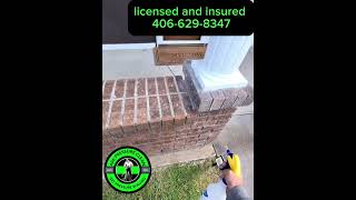 using f9 to combat hard water/lime scale. #pressurewashing #montana