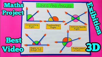 Lines and angles #maths working model #angles model#types of angles working model #maths project 👍