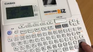 LABEL WRITER KL-M7 テスト印刷