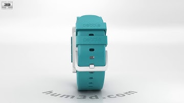 Pebble 2 Aqua / White 3D model by 3DModels.org