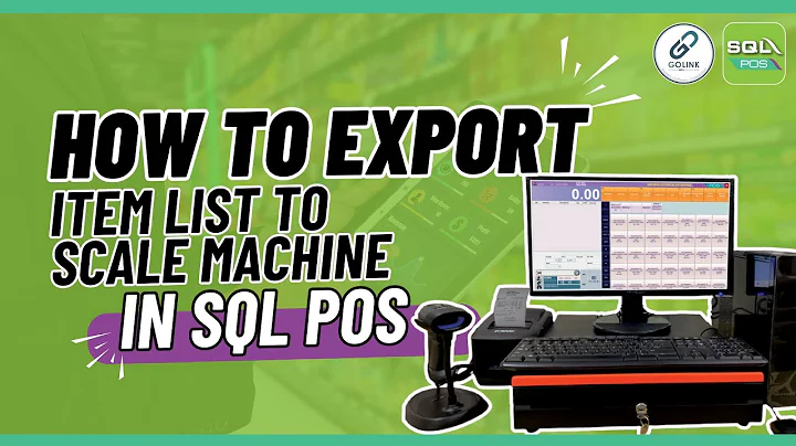 How to export item list to scale machine in SQL POS System