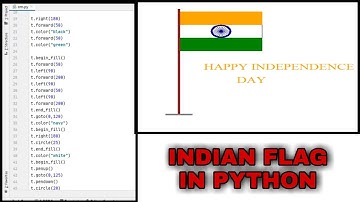 HAPPY INDEPENDENCE DAY 🔥 | HOW TO CREATE INDIAN FLAG IN TURTLE IN PYTHON | #shorts