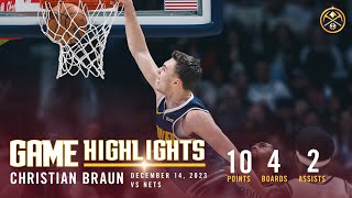 Christian Braun DUNK OF THE YEAR? 🎥 | 12/14/23 Full Game Highlights