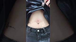 bally piercing|body tattoo| #navel #jewellery#navelpiercing#tattoo #piercing#shortsfeed #shortsviral