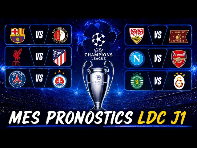 🇪🇺 MES PRONOSTICS LIGUE DES CHAMPIONS J1 🇪🇺
