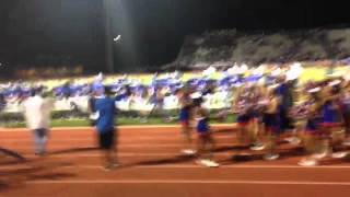 Dickinson Gators School song after win.