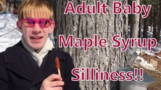 Exploring a Canadian Maple Sugaring Festival with Blondboy the Adult Baby Diaper boy!!