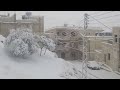 ثلوج كثيفه على دمشق الشام سوريا