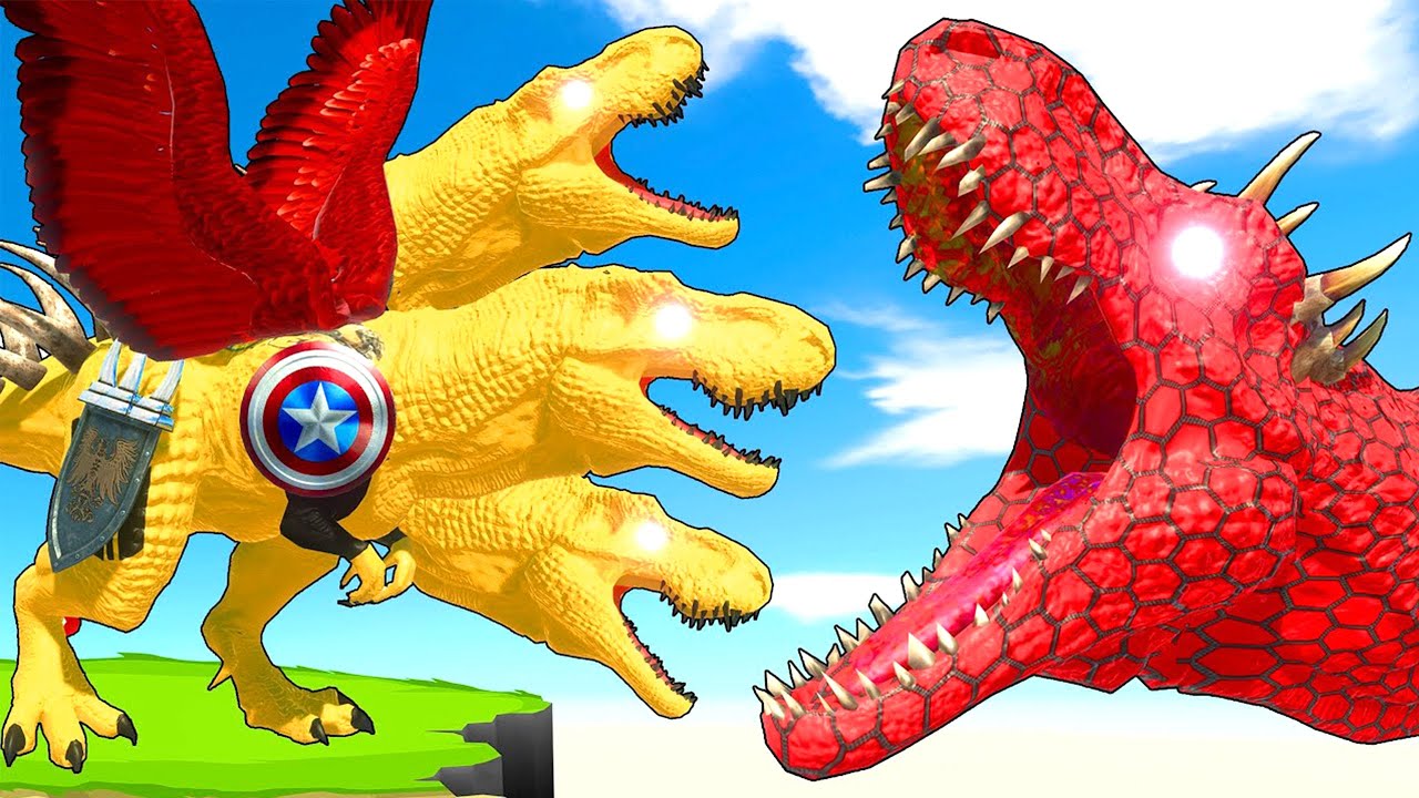 All NEW SpiderMan Dinosaur Team vs Tyrannosaurus Rex Pro 8 Superhero TRex Battles Jurassic Spiderman