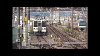 【並走入線】211系×E233系(通勤特快通過)