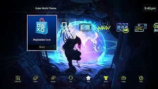 Cyber World PS4 Dynamic Theme