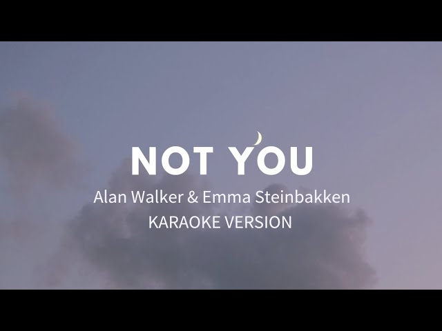 Alan Walker & Emma Steinbakken - NOT YOU (Karaoke version) class=