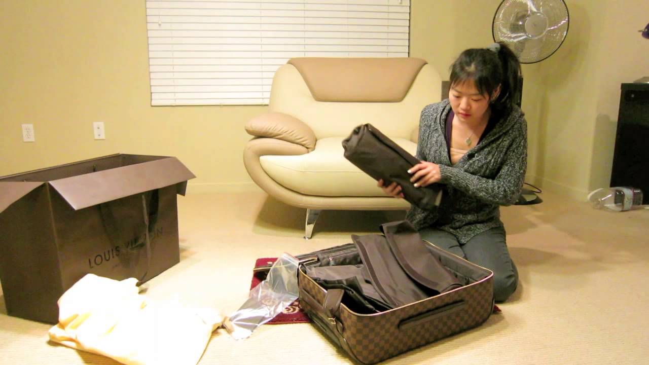 LOUIS VUITTON Damier Ebene Pegase 55 Business Suitcase