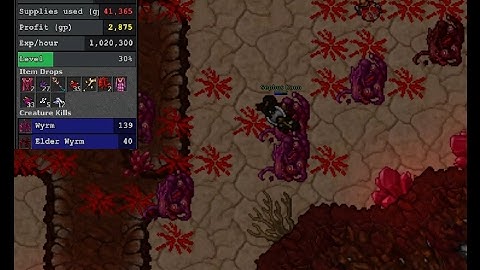 Tibia 2017 [Paladin] - Where to hunt? Drefia Wyrm Lair!