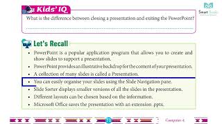 Class 4 Computer Chapter 7 MS Power Point 2016 | Smart Book Publisher