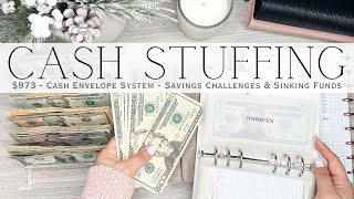 Cash Stuffing $973 | Cash Envelope System | Sinking Funds &amp; Savings Challenges