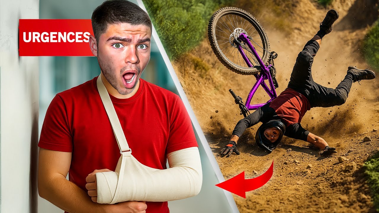 ÉNORME CHUTE SUR CETTE DESCENTE DE VTT DH ! (URGENCE) 😱