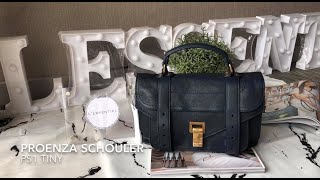 開箱Proenza Schouler PS1 Tiny 午夜藍 