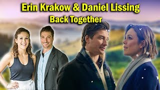 Erin Krakow U0026 Daniel Lissings Heartwarming Reunion In santa Tell Me  Wcth Stars Back Together