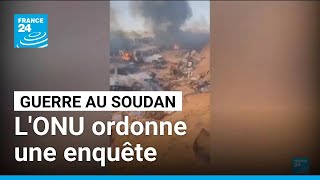 Violations présumées du droit international au Soudan : l'ONU ordonne une enquête • FRANCE 24