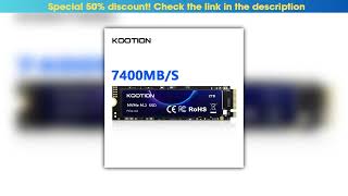 First Look Kootion X16Plus Ssd M2 Nvme 2Tb 1Tb M.2 2280 Gen4 Pcie4.0X4 Internal Solid State Drive H