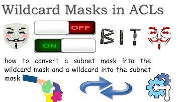 Wildcard Masks | Convert a subnet mask into the wildcard mask and a wildcard into the subnet mask
