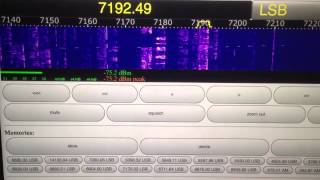Websdr on the ipad.  40 mtr