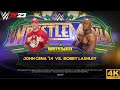 FULL MATCH - JOHN CENA VS BOBBY LASHLEY  WWE WRESTLEMANIA [ PC UHD 4K 60FPS ]