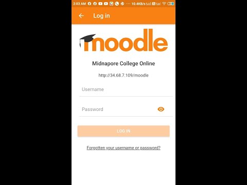 How to login and use Midnapore College LMS in mobile App
