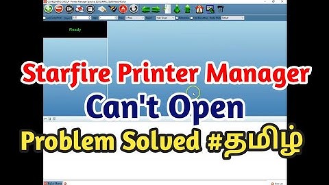 #starfire Printer manager couldn