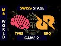 Twisted Minds vs RRQ Hoshi - Game 2 (Bo3) | M6 World Championship |  Swiss Stage DAY 3