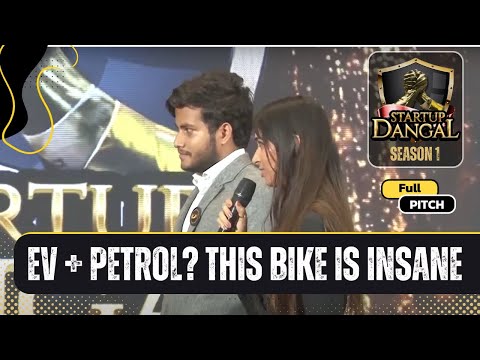 This Bike Runs on Both EV & Petrol! | Game-Changer at Startup Dangal 🔋⛽🚀