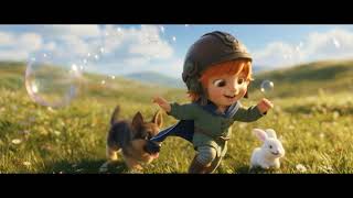 Episode 06 Meet August’s Best Friends! 🐶🐰 Meadow Playtime Adventure