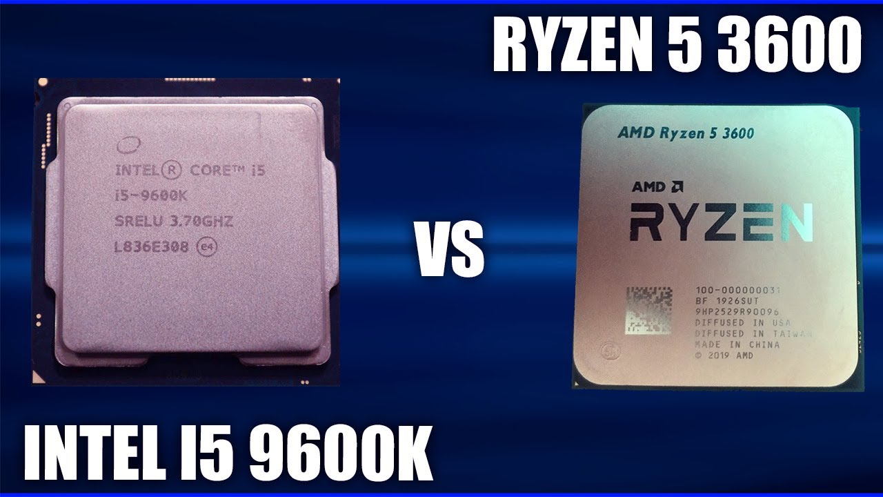 arkiv rig Civic CPU Intel I5 9600K vs AMD Ryzen 5 3600. Comparison + tests in games! -  YouTube