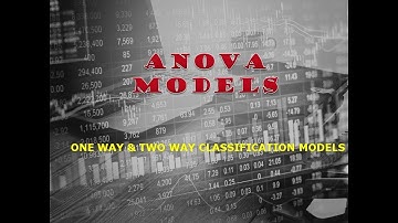 Anova MODELS