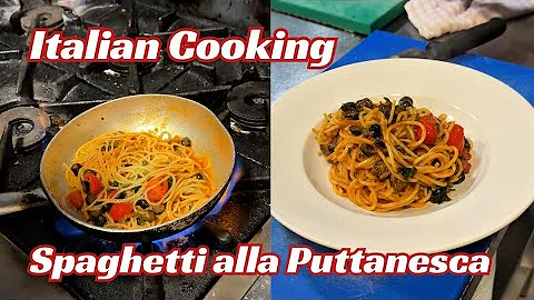 How To Cook Authentic Spaghetti alla Puttanesca 5 minute recipe Italian Cooking with Giustino