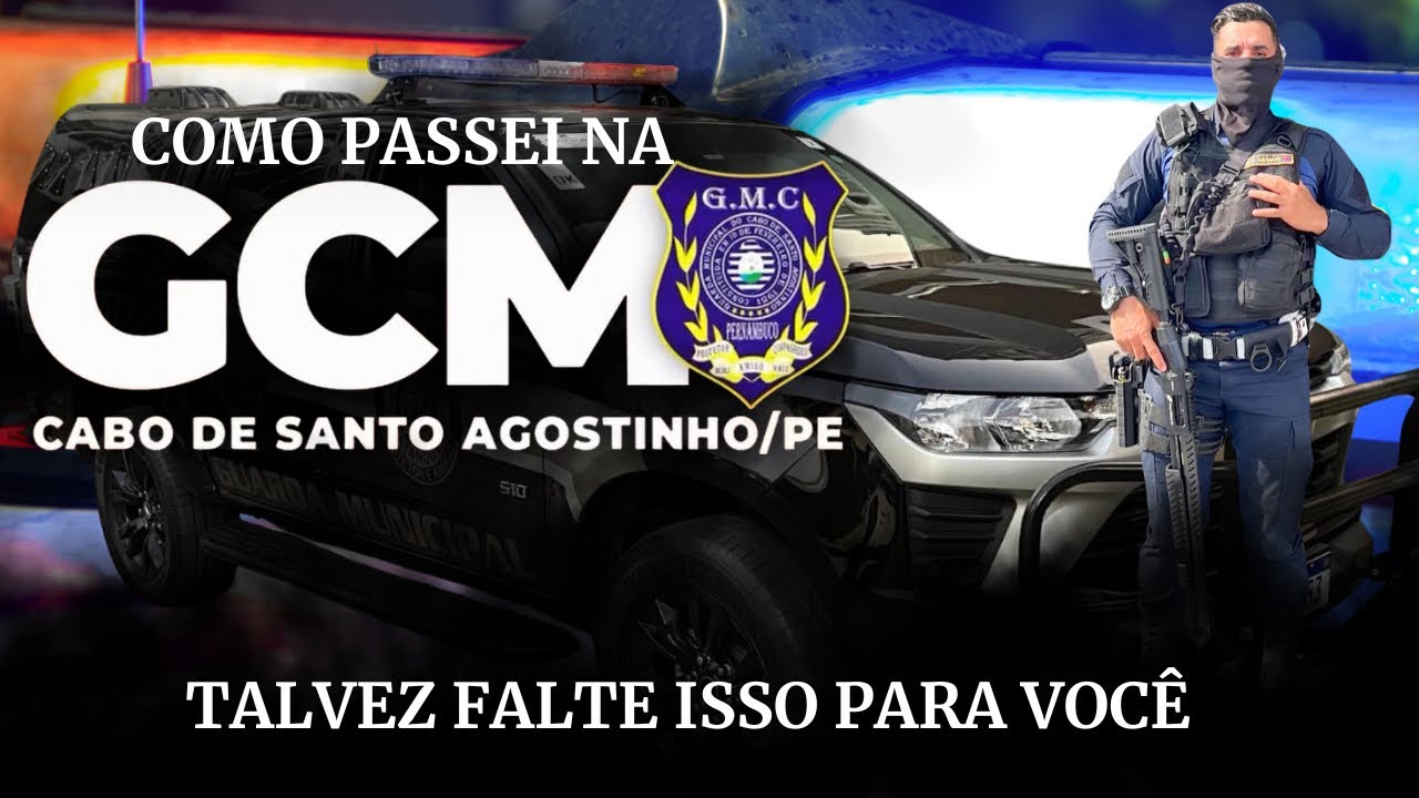 Como passei na GCM Cabo de Santo Agostinho 
