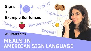 Learn ASL: Signs and SENTENCES about Meals in American Sign Language