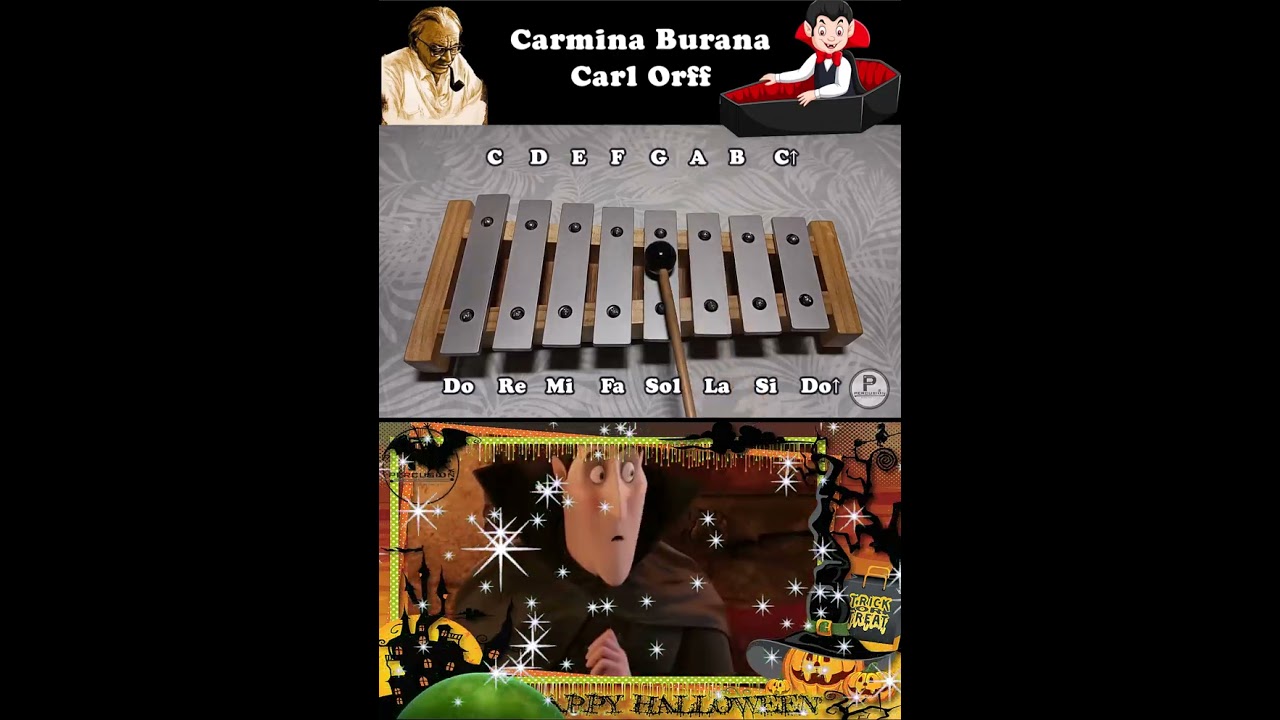 HALLOWEEN - carmina burana💀/ CANCIONES EN XILÓFONO  / SONGS ON XYLOPHONE -Tutorial💀🕸