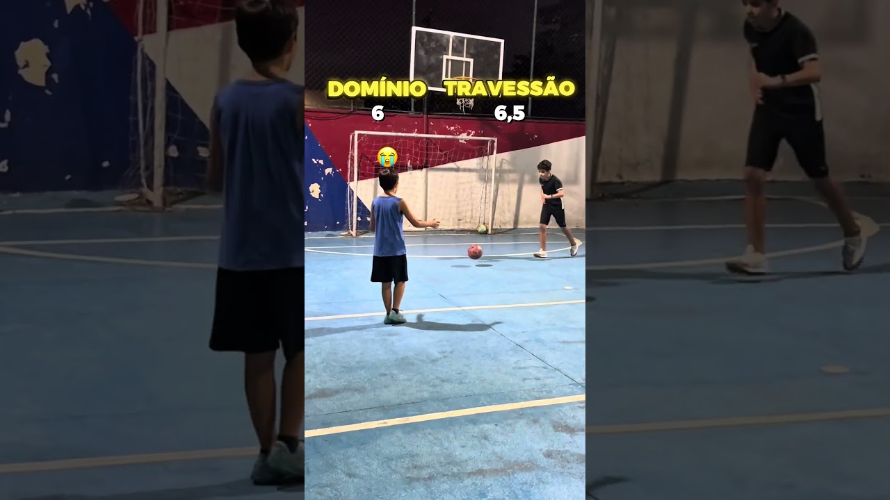 DOMINOU, ACERTE O TRAVESSÃO #futebol #futsal #esporte