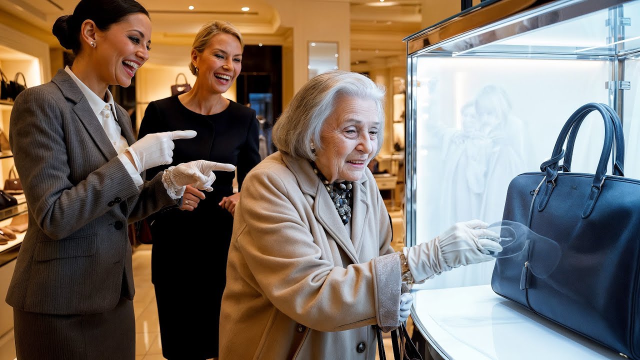 האישה המבוגרת הושפלה בחנות התיקים היוקרתית    אבל כשהבינו מי היא באמת, הם נדהמו!
