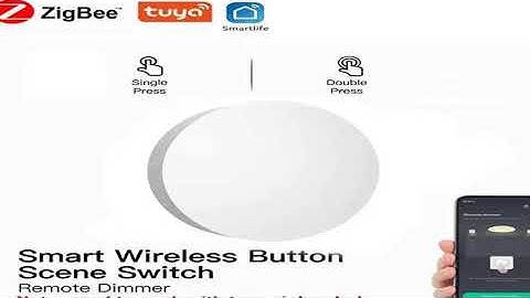 Tuya ZigBee Button Scene Switch Intelligent Linkage Smart Switch Battery Powered Automation Wor