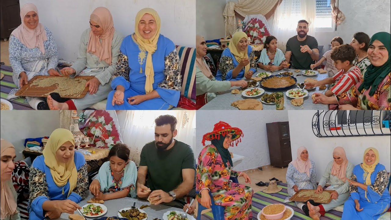 وصال تشهات وعزيزة وجدات وختي فاطمة جات ودار علي تنورات وللقمح نقات